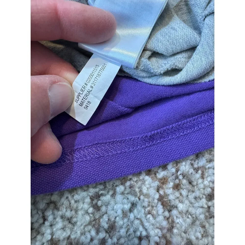 Kids POLO by Ralph Lauren collared shirt, size 3T, Purple & Gray, 3 on the back